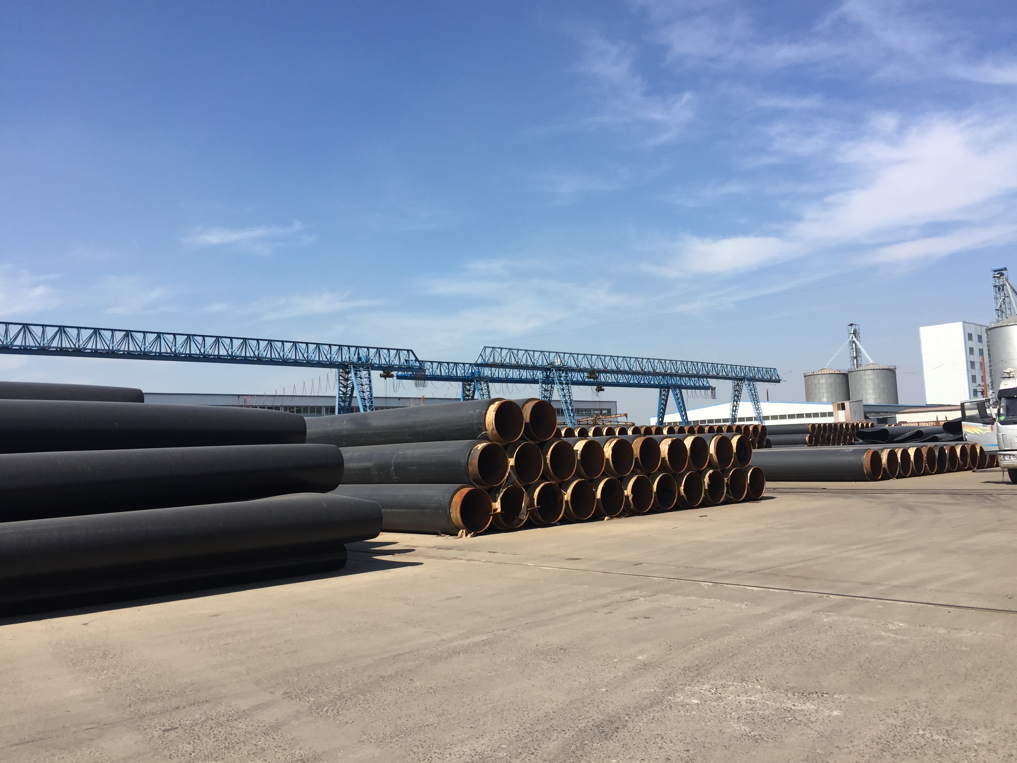 亞行貸款內蒙古呼和浩特市低碳供熱工程金橋熱源廠預制保溫管和管件供貨安裝項目照片2